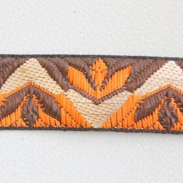 Orange Sari Jacquard Brocade Lace Trim, Approx. 25mm Wide Trim By 9 yards Sewing Trim Costume Trim Wholesale Ribbon